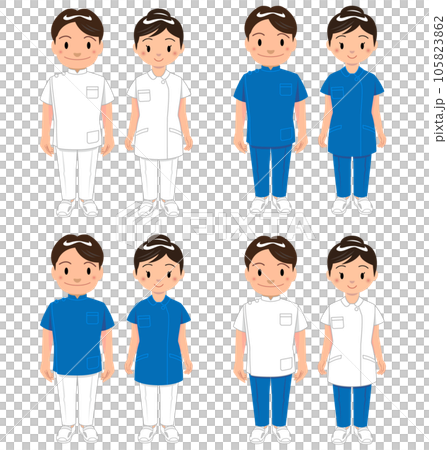 微笑的護士插畫素材 105823862