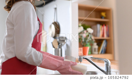 家事代行の仕事の女性 家事代行の仕事の女性 105824792