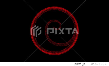 Round abstract decoration 3D Wireframe Hologram in Motion. Nice 3D Rendering Round abstract decoration 3D Wireframe Hologram in Motion. Nice 3D Rendering 105825909