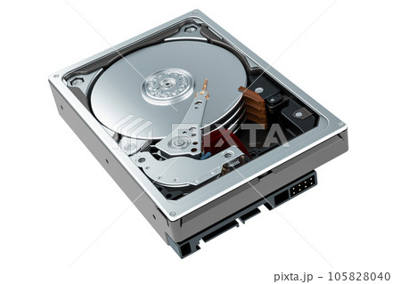 Hard Disk Drive, HDD. 3D rendering 105828040