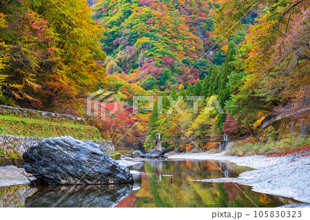 湯瀬渓谷(秋) 湯瀬渓谷(秋) 105830323