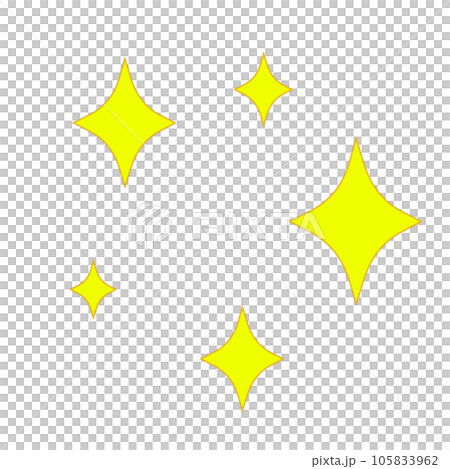 キンキラキラでピカピカの輝きのイラスト キンキラキラでピカピカの輝きのイラスト 105833962