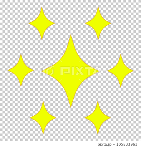 キンキラキラでピカピカの輝きイラスト 105833963