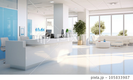 病院のロビー 105833987