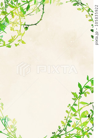 背景素材_水彩_植物 背景素材_水彩_植物 105835922