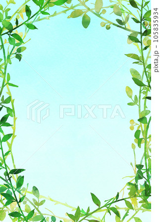 背景素材_水彩_植物 背景素材_水彩_植物 105835934