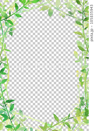 背景素材_水彩_植物 105835943