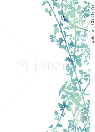 背景素材_水彩_植物 105835953