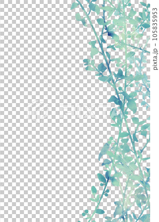背景素材_水彩_植物 105835953