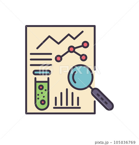 Medical analytics Related Vector Icon Medical analytics Related Vector Icon 105836769