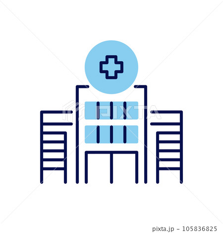 Hospital Building related vector icon Hospital Building related vector icon 105836825