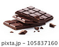 Chocolate Bar On Isolated White Background 105837160
