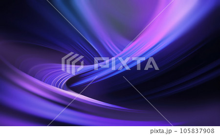 Modern Trendy 3D Design Background with Neon Waves Modern Trendy 3D Design Background with Neon Waves 105837908
