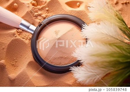 Scattered powder in a box. 105839748