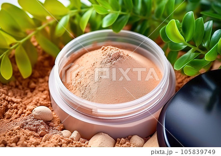 Scattered powder in a box. 105839749