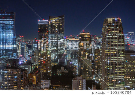 東京タワーから眺める夜景 東京タワーから眺める夜景 105840704
