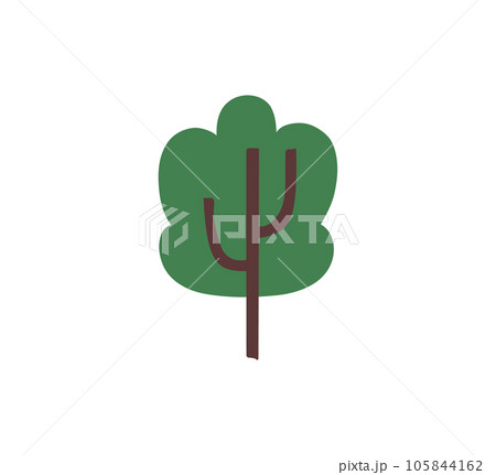 Tree cartoon icons. Forest sihouette icons. Vector trees collection Tree cartoon icons. Forest sihouette icons. Vector trees collection 105844162