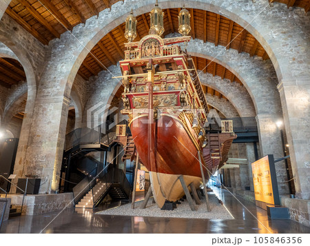 バルセロ海洋博物館 レアール号のレプリカ バルセロ海洋博物館 レアール号のレプリカ 105846356