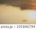 夕暮れの水辺 105846794