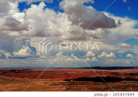 Barren Hostile Landscape Painted Desert Northern Arizona 105847894
