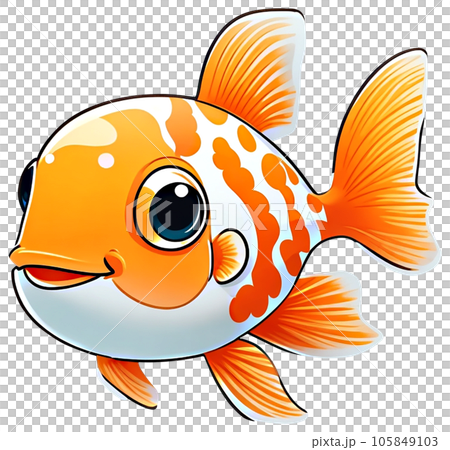 gold fish cartoon gold fish cartoon 105849103