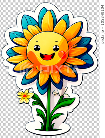 a sunflower with a flower a sunflower with a flower 105849104