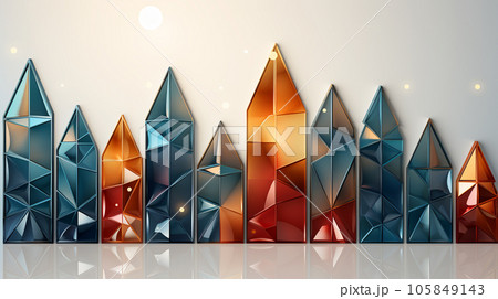 Christmas greeting card with unusual abstract Christmas tree, New Year tree, holiday concept 105849143