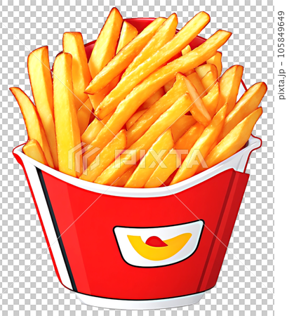 french fries in a bucket 105849649