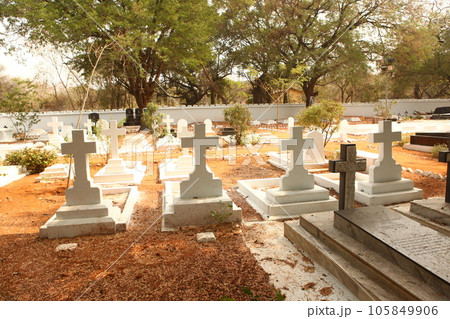 Christian Graveyard outdoor Christian Graveyard outdoor 105849906
