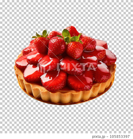 Tart with berries isolated Tart with berries isolated 105853397