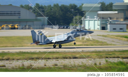 航空自衛隊第306飛行隊F-15イーグル離陸 105854591