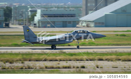 航空自衛隊第306飛行隊F-15DJイーグル離陸 航空自衛隊第306飛行隊F-15DJイーグル離陸 105854593