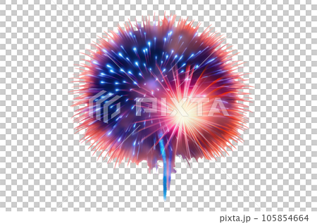 Colorful fireworks isolated Colorful fireworks isolated 105854664