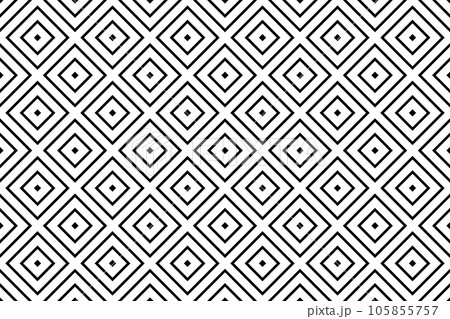 Seamless Geometric Checked Pattern. White Textured Background. Vector Art. 105855757