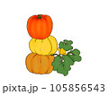 カラフルなカボチャのイラスト 105856543