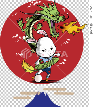 A rabbit soccer player who plays like a dragon 105857645