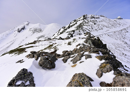 乗鞍岳剣ヶ峰と摩利支天岳 105858691