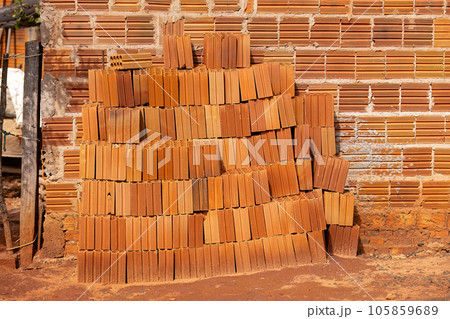 stack of ceramic bricks stack of ceramic bricks 105859689