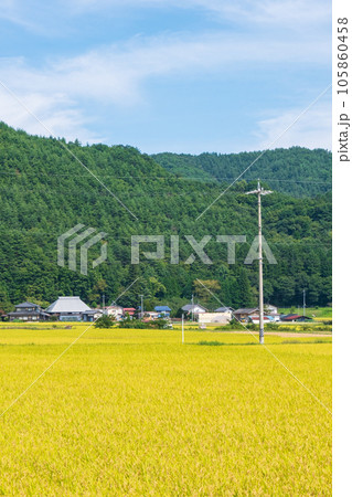 秋の田舎風景 秋の田舎風景 105860458
