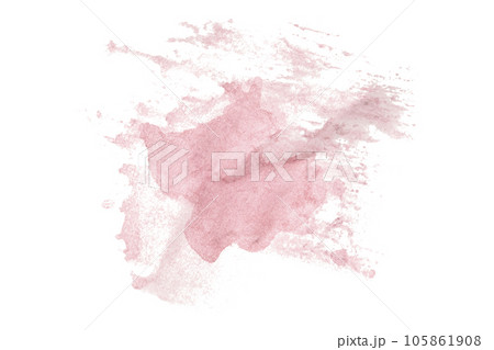 pink watercolor background. Artistic hand paint. isolated on white background pink watercolor background. Artistic hand paint. isolated on white background 105861908