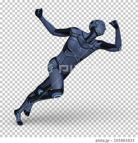 Male cyborg 105863833