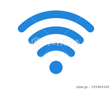 シンプルなWi-Fiのアイコン 105864380