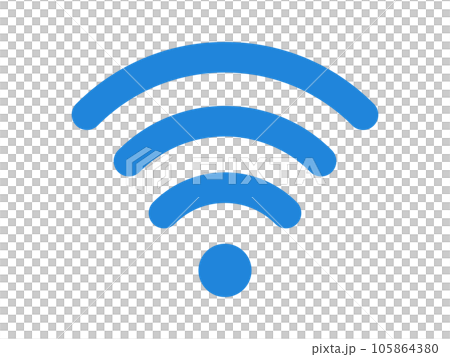 シンプルなWi-Fiのアイコン 105864380