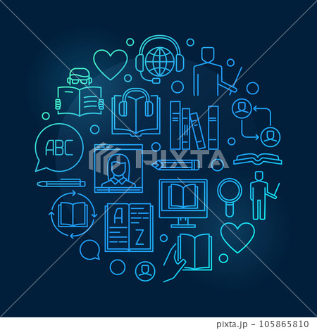 Learning foreign languages illustration 105865810