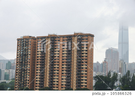 July 30 2023 The cityscape of Hung Hom, located on the Kowloon Peninsula 105866326