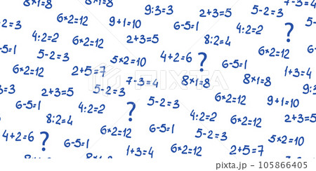 Solve mathematics examples seamless pattern Solve mathematics examples seamless pattern 105866405
