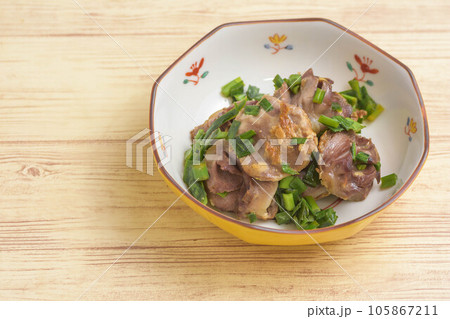 砂肝とニラの炒め物 105867211