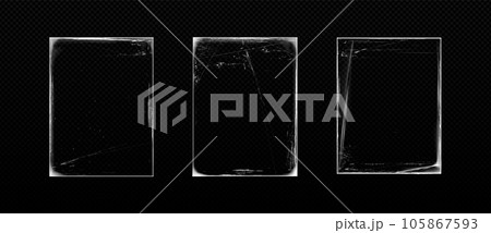 Realistic set of distressed edge photos Realistic set of distressed edge photos 105867593