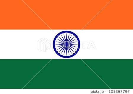 インド国旗 105867797