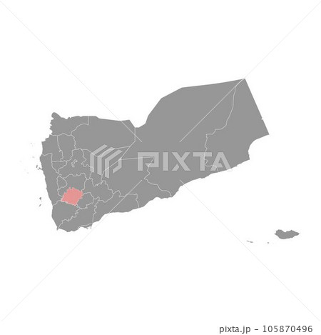 Ibb governorate, administrative division of the country of Yemen. Vector illustration. Ibb governorate, administrative division of the country of Yemen. Vector illustration. 105870496